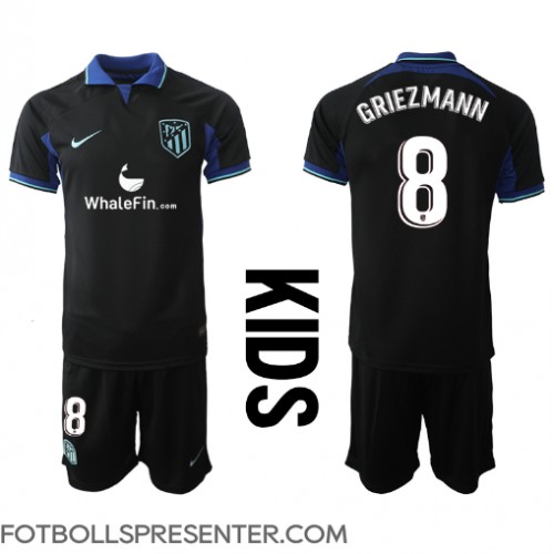 Atletico Madrid Antoine Griezmann #8 Bortatröja Barn 2022-23 Kortärmad (+ korta byxor)
